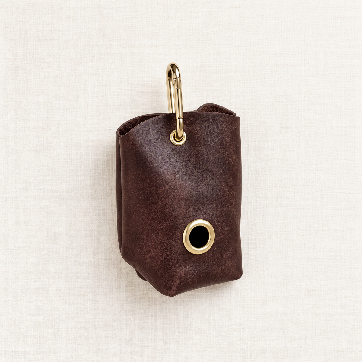 The Argus Nova Leather Poop Bag Holder
